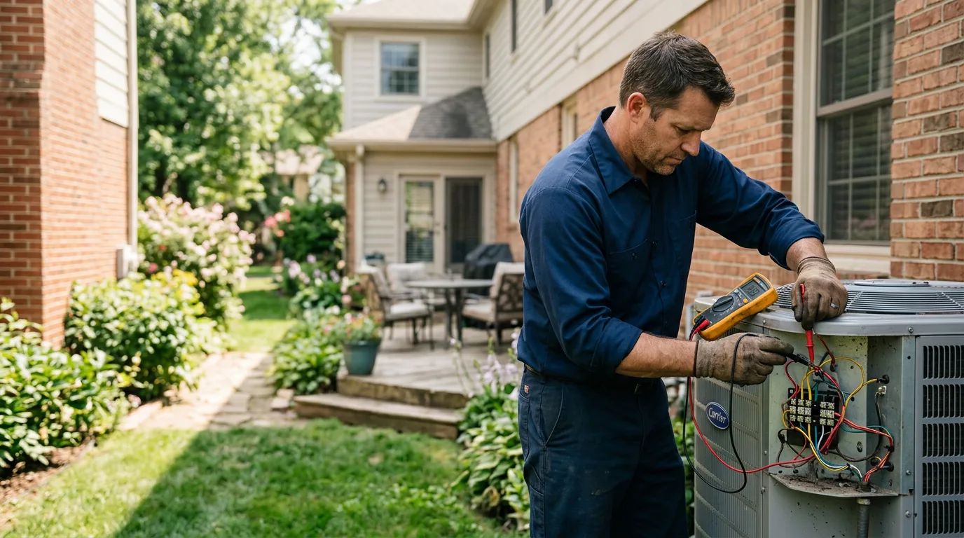 HVAC technician working near San Jose, NM